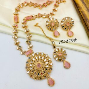 Mala Style Zircon Necklace Set