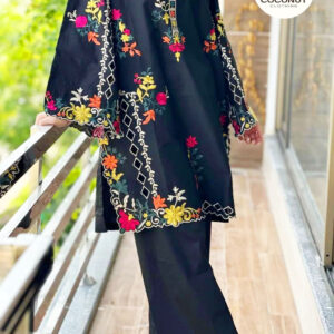 Multi Embroidery Shirt With Trouser 2PCs